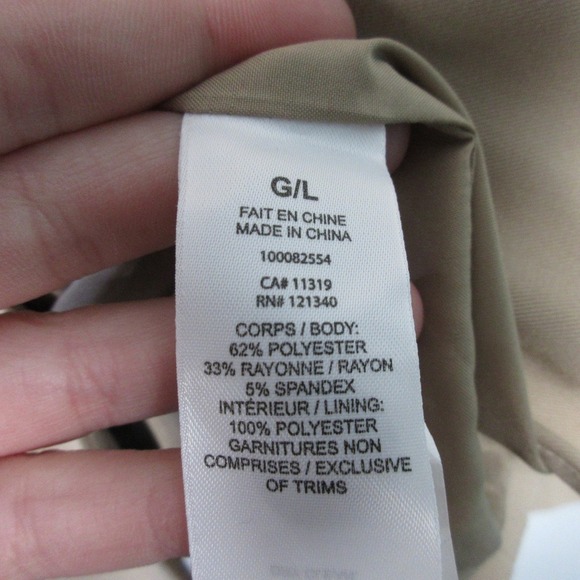 Dynamite Blazer Women L Beige Rayon Blend Relaxed Fit Career Office Casual 646 - Picture 3 of 12